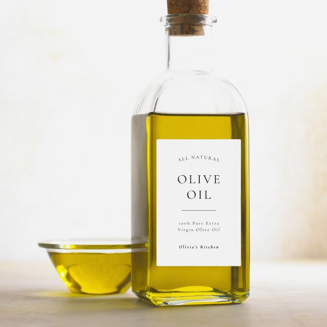 Pour Bocaux Huile d'olive moderne ou étiquette alimentaire (Créateur téléchargé)
