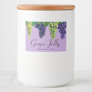 Pour Bocaux Jelly de raisin et Étiquette de confiture personna