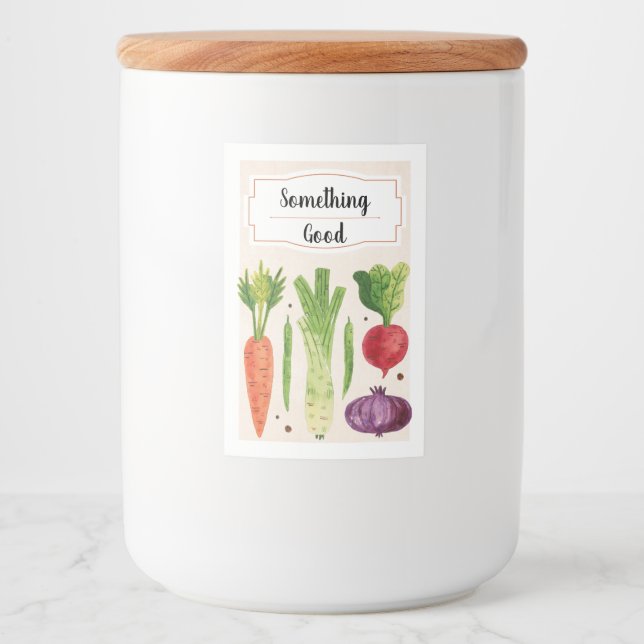 Pour Bocaux Légumes frais tirés à la main III Étiquette alimen (Devant)