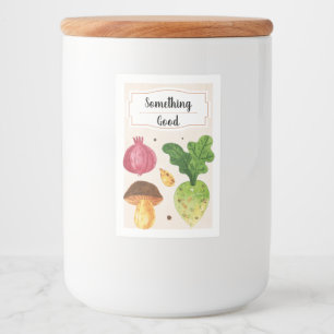 Pour Bocaux Légumes frais tirés à la main IV Étiquette aliment