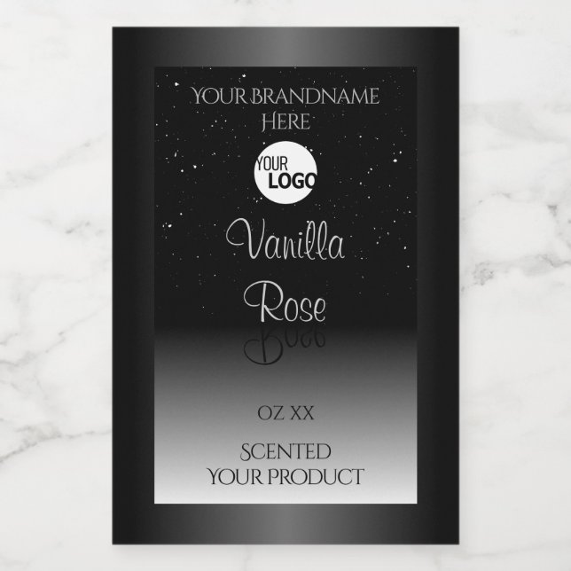 Pour Bocaux Logo de Parties scintillant douce Étiquette de pro (Étiquettes simples)