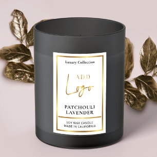Pour Bocaux Logo or Étiquette d'emballage de bougie Jar Élégan
