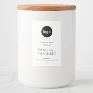 Pour Bocaux Logo personnalisé simple Étiquette minimaliste mod