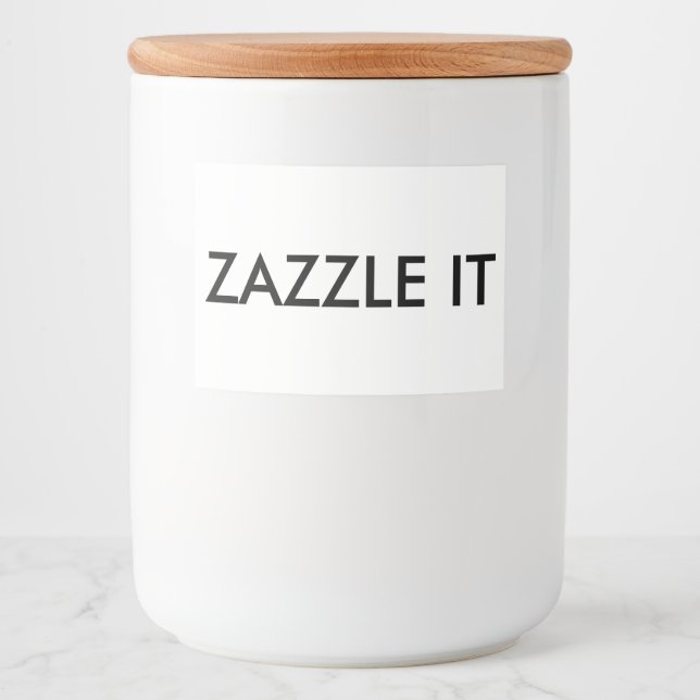 Pour Bocaux Modèle vierge Étiquette de bocal personnalisé (Devant)