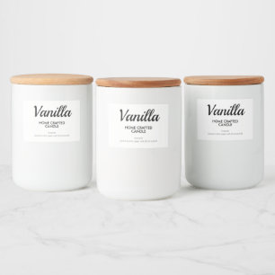 Pour Bocaux Moderne minimaliste Étiquette à bougies maison