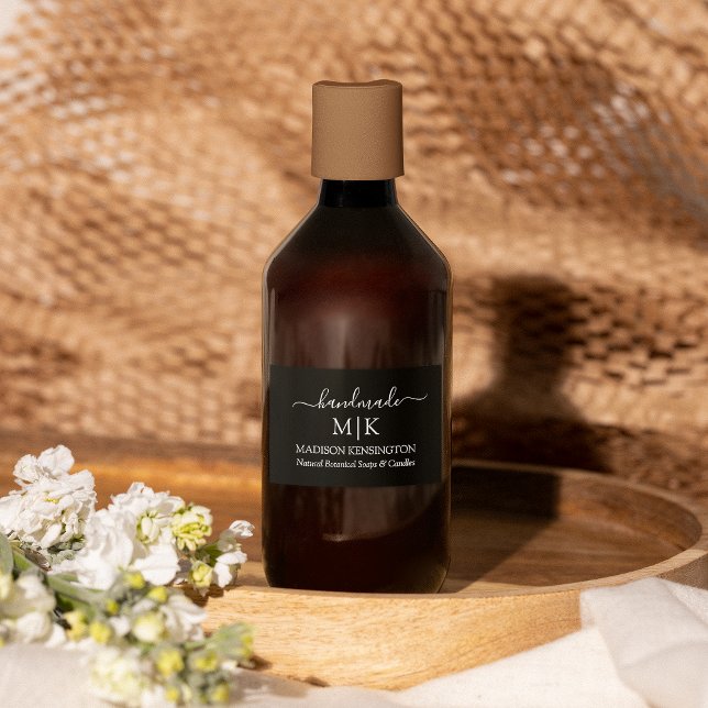 Pour Bocaux Monogramme ou ajouter un logo Étiquette d'entrepri (Edit to Customize text, colors and more)