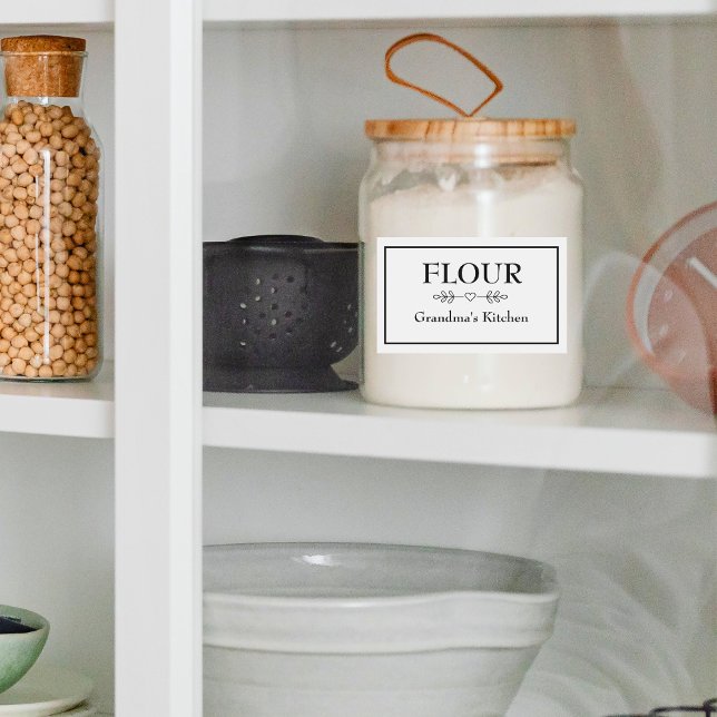 Pour Bocaux Panterie de cuisine de grand-mère Étiquette de nou (Créateur téléchargé)