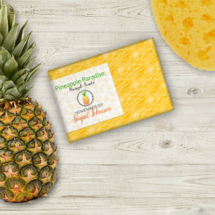 Pour Bocaux Savon artisanal à l'ananas   Étiquette d'analyse