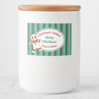 Pour Bocaux Set Étiquette de cuisine et de boissons de Noël