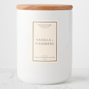 Pour Bocaux Simple Élégant Étiquette de bougie minimal