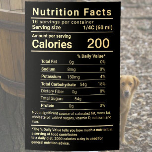 Pour Bocaux Sirop d'érable étanche Nutrition Étiquette aliment