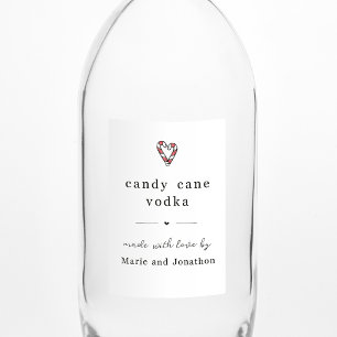 Pour Bocaux Sucre de canne maison Vodka bouteille Étiquette ca