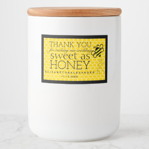 Pour Bocaux Sweet As Honey Custom Guest Favoriser le Étiquette