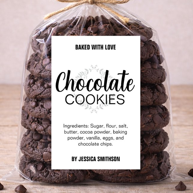 Pour Bocaux Votre intitulé Cookies (ou autre mot) étiquette CK (Créateur téléchargé)