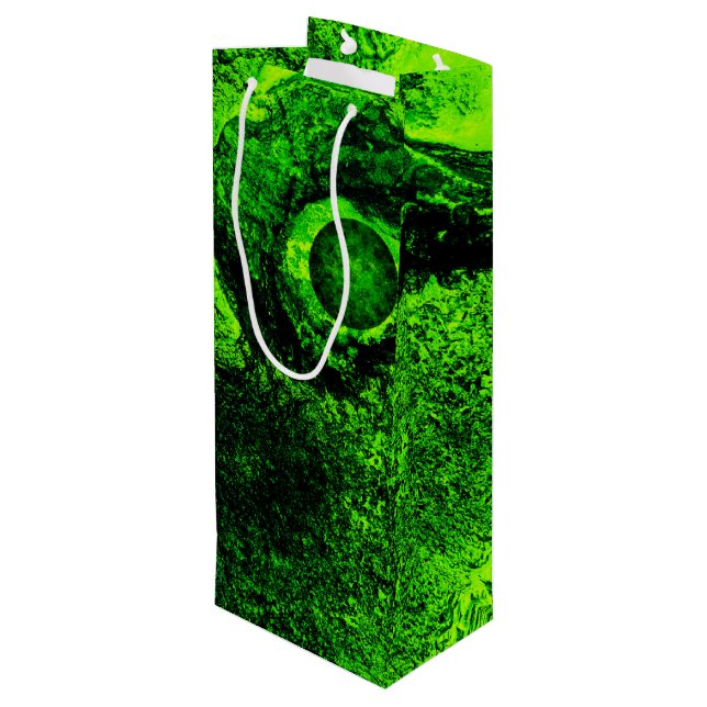 Pour Bouteille à la recherche de vin vert sac cadeau (Dos Angle)