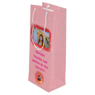 Pour Bouteille Ajouter Votre Photo Merci Galaxy Vin Sac Cadeau