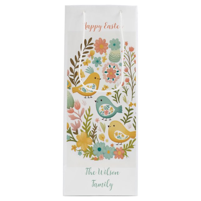 Pour Bouteille 🐣 Allemand Oster Délicieux Vin 🌸 Sac cadeau (Devant)