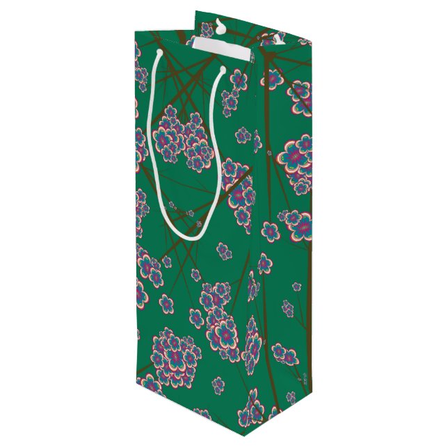 Pour Bouteille Branches particulières Sac cadeau vin (Dos Angle)