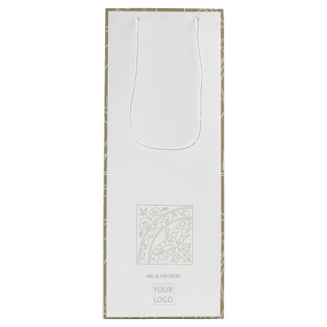 Pour Bouteille Business Promotion Moderne Élégant Vin Sac cadeau (Devant)