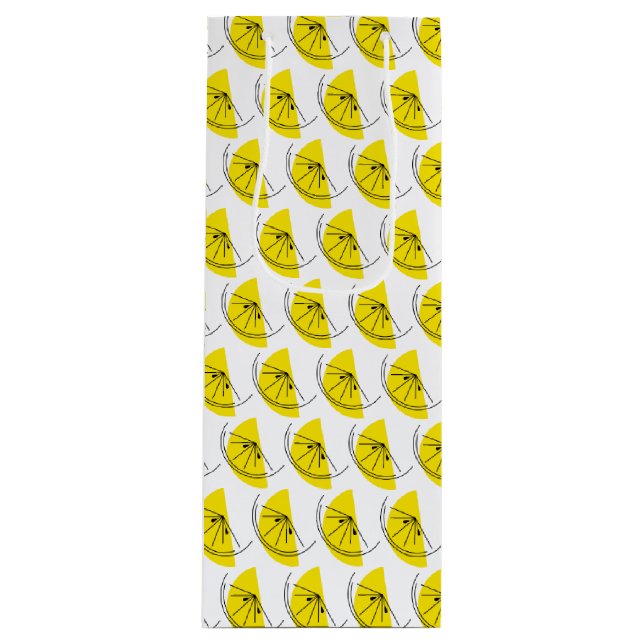 Pour Bouteille Citrus Lemon Vin sac cadeau multiple (Devant)