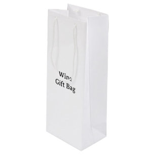 Pour Bouteille Créez votre propre sac cadeau simple personnalisé