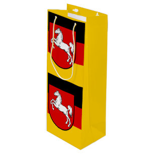 Pour Bouteille Drapeau de Basse-Saxe Sac cadeau vin