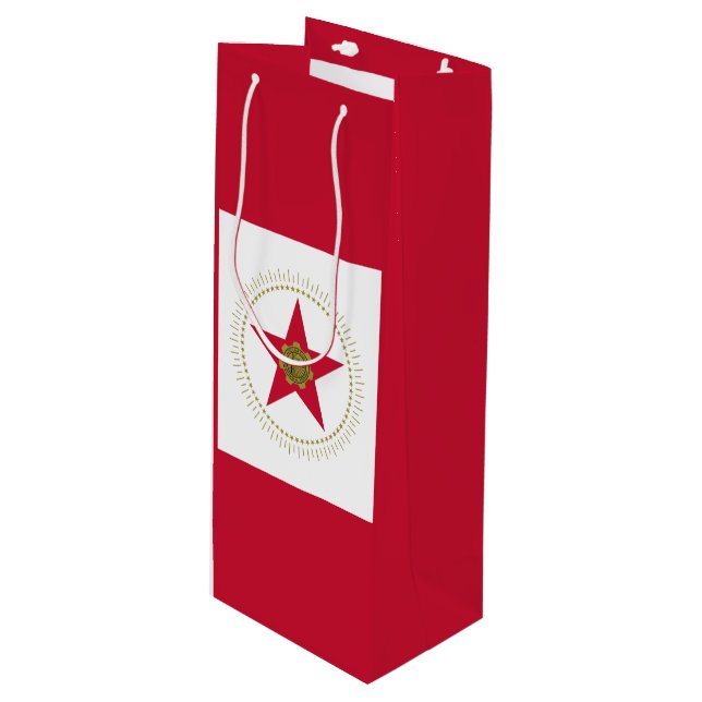 Pour Bouteille Drapeau de Birmingham, Alabama Sac cadeau vin (Devant Angle)