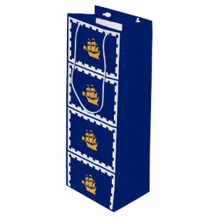 Pour Bouteille Drapeau de Québec Sac cadeau de vin