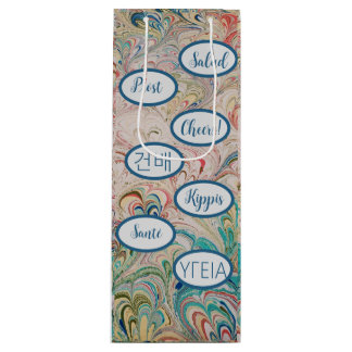 Pour Bouteille Joli Sac Cadeau À Cheers En Marbre