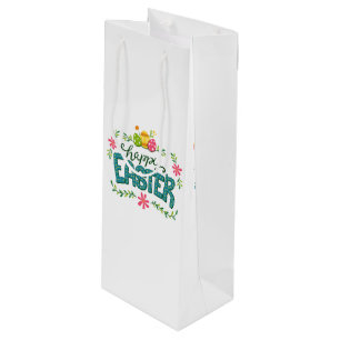 Pour Bouteille Joyeux Pâques coloré OEufs de Pâques Sac cadeau vi