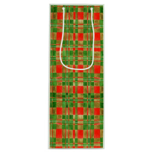 Pour Bouteille MAC GREGOR TARTAN Vin Sac cadeau