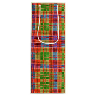 Pour Bouteille MAC RAE TARTAN Sac cadeau vin