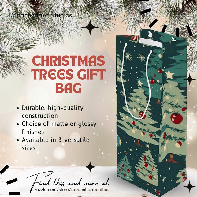Pour Bouteille Sac cadeau Arbres de Noël (Créateur téléchargé)
