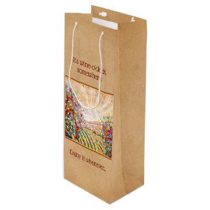 Pour Bouteille Sac cadeau Art Wine