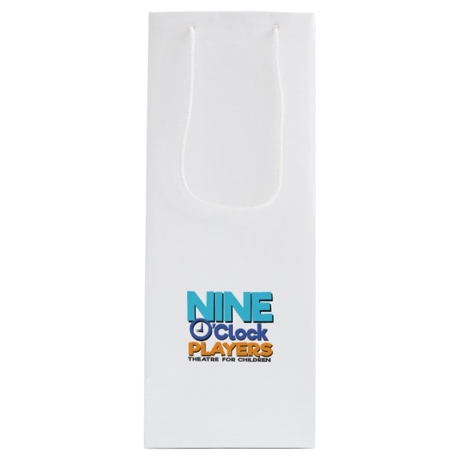 Pour Bouteille Sac cadeau avec logo couleur NOP (Devant)