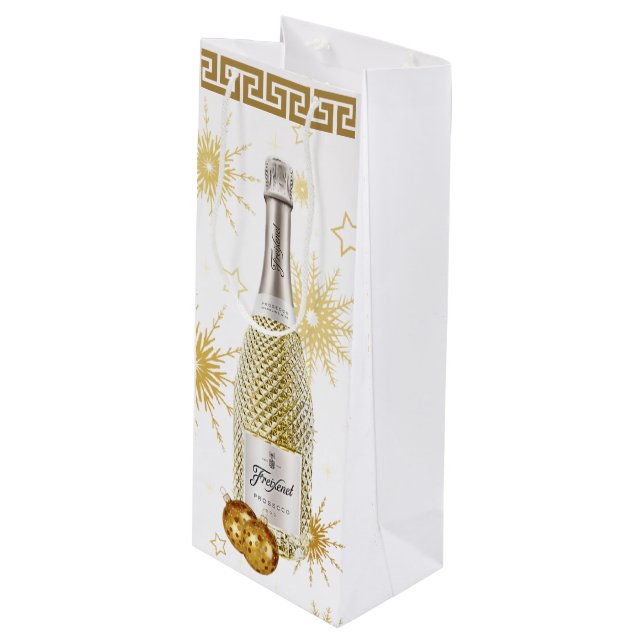 Pour Bouteille Sac Cadeau Champagne (Devant Angle)