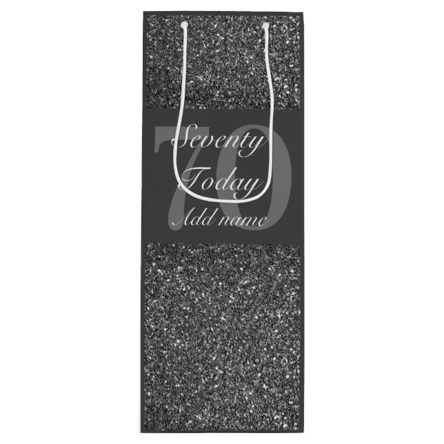 Pour Bouteille sac cadeau d'anniversaire d'anniversaire personnal (Devant)