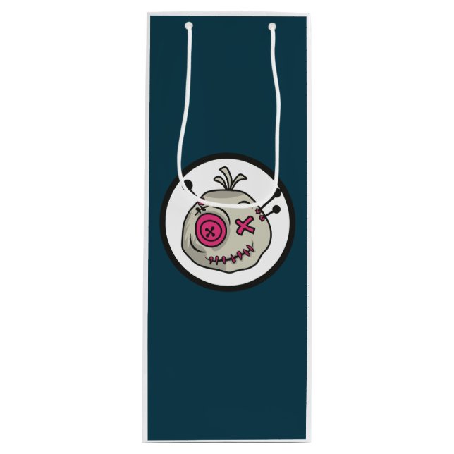 Pour Bouteille Sac cadeau de jeton Voodoo - Vin, Glossy (Devant)