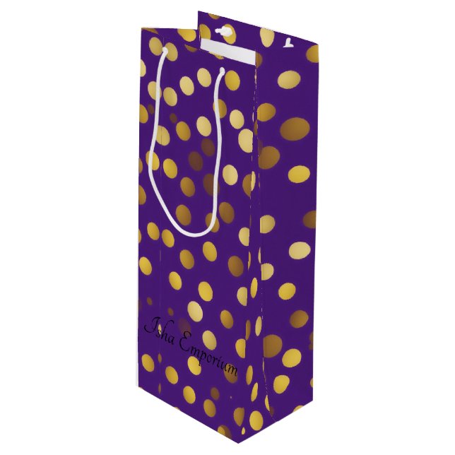 Pour Bouteille Sac cadeau de vin Bubbly (Devant Angle)