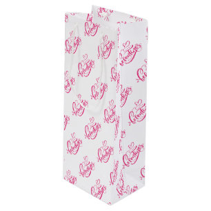 Pour Bouteille Sac cadeau de vin de la Saint-Valentin