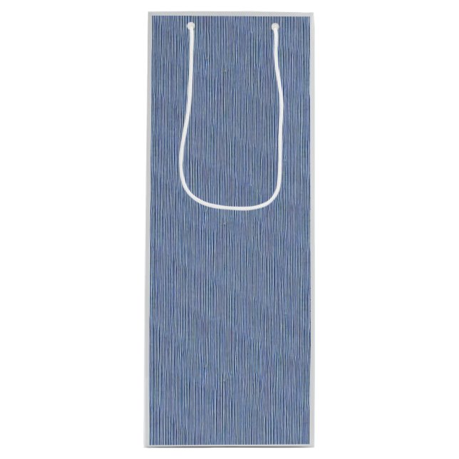 Pour Bouteille Sac cadeau de vin rayé de charme (Devant)