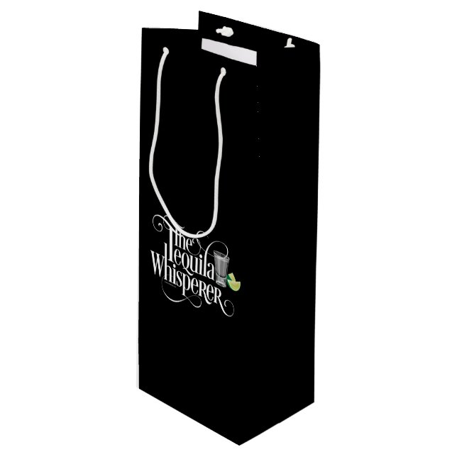 Pour Bouteille Sac cadeau de vin tequila Whisperer (Devant Angle)