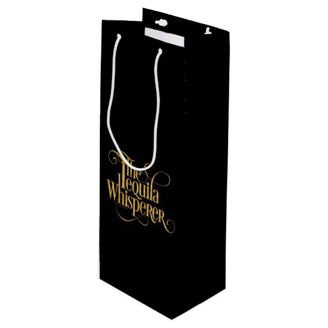 Pour Bouteille Sac cadeau de vin tequila Whisperer (Devant Angle)