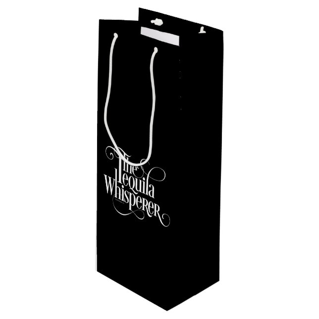 Pour Bouteille Sac cadeau de vin tequila Whisperer (Devant Angle)