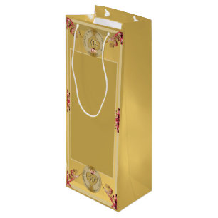 Pour Bouteille Sac cadeau du 50e ou 1er anniversaire Mariage