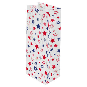 Pour Bouteille Sac cadeau Étoiles patriotiques