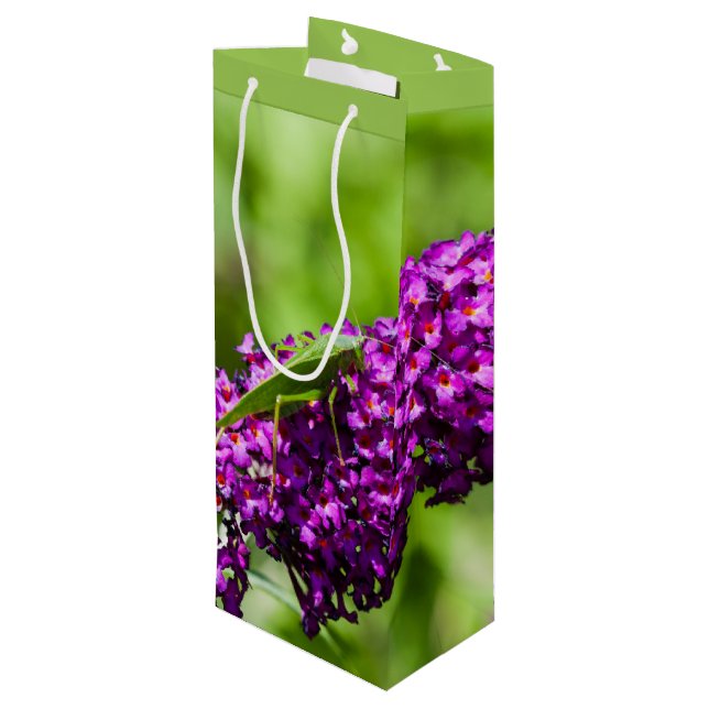 Pour Bouteille sac cadeau katydid énergie (Dos Angle)