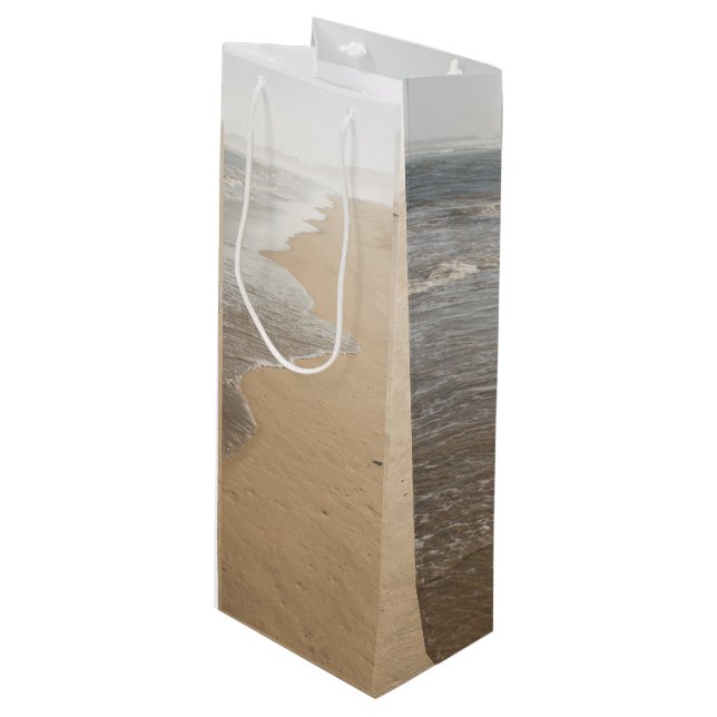 Pour Bouteille Sac cadeau Ocean and Beach (Devant Angle)