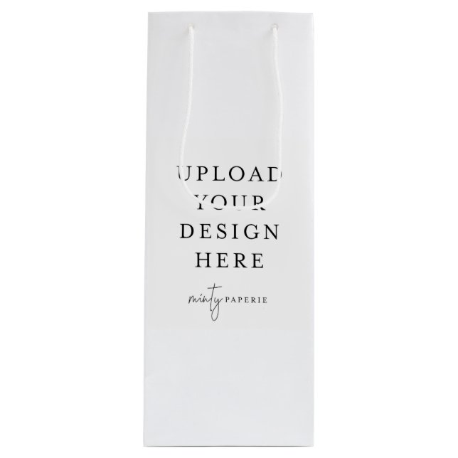 Pour Bouteille Sac cadeau personnalisé, 4,75 po x 13 po (Devant)