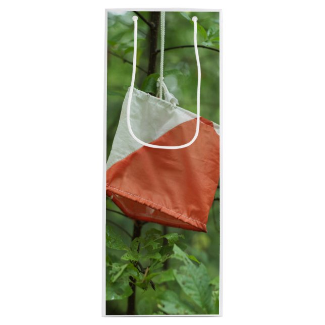 Pour Bouteille Sac cadeau personnalisé - Vin - Drapeau de course  (Devant)